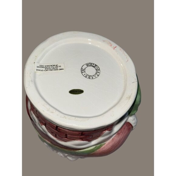 Vintage World Bazaars Christmas Santa Claus Ceramic Cookie Jar - Picture 14 of 14